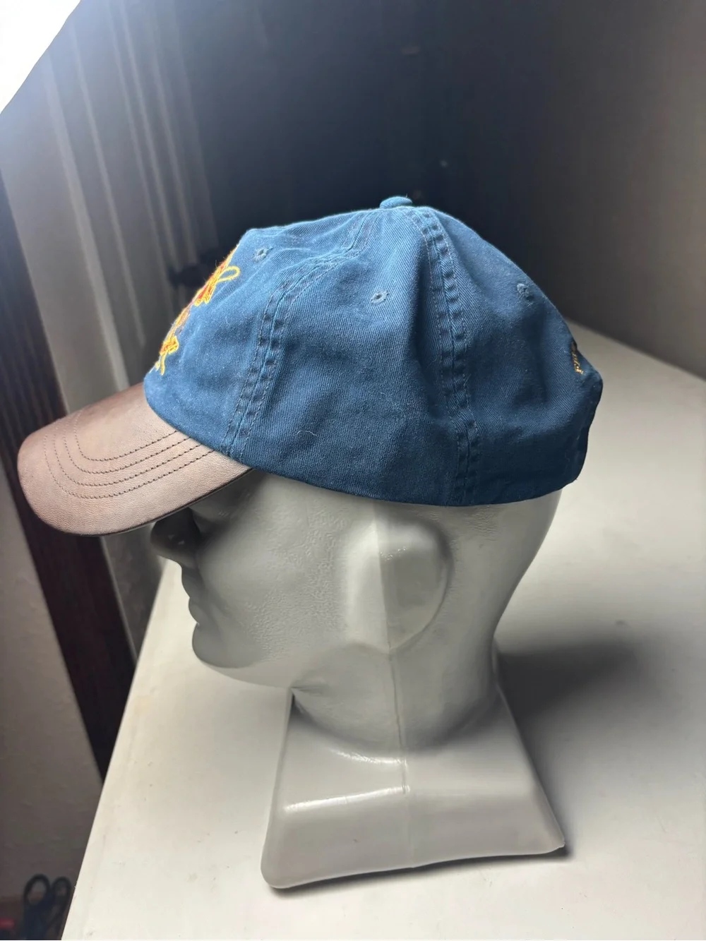 RRL Polo Ralph Lauren Rare vintage rl cords leather bill cap